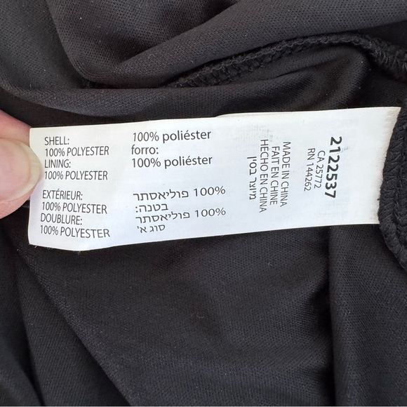 Dex Black & White Boho Maxi Dress – Smocked Waist, V-Neck, XL - Picture 10 of 13